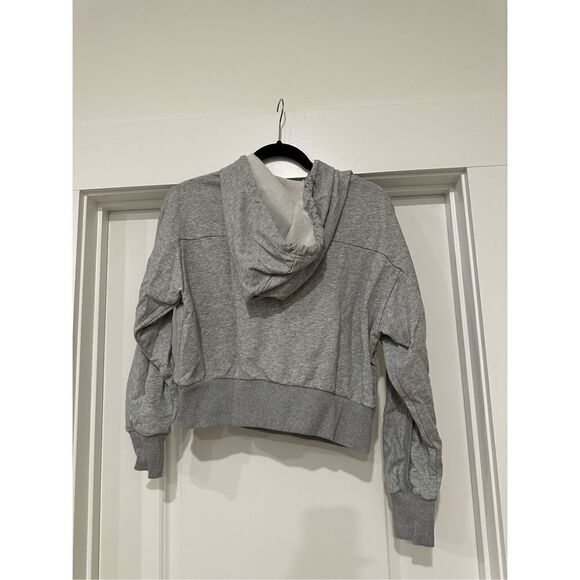hooded‎ cropped cutout workout sweatshirt size small - Picture 4 of 4